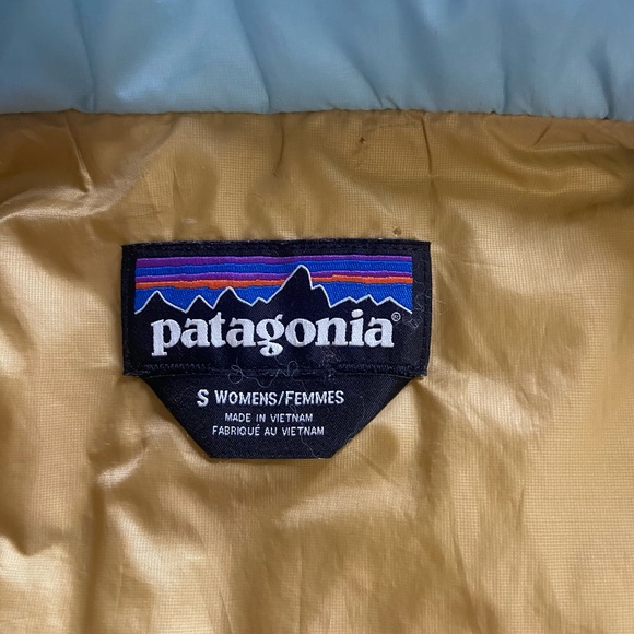 Patagonia Sz S Women's Light Blue Quilted Vest - Picture 2 of 11